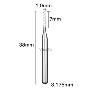 Mũi CNC PCB 1mm Dài 38mm